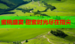 蜜桃盛宴 甜蜜时光尽在指尖