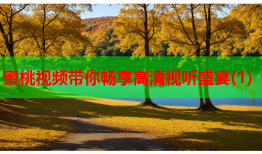 蜜桃视频带你畅享高清视听盛宴(1)
