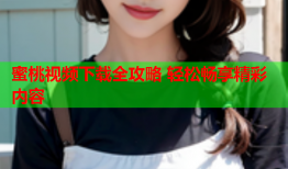 蜜桃视频下载全攻略 轻松畅享精彩内容