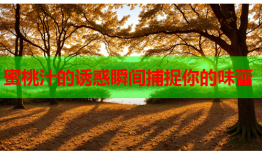 蜜桃汁的诱惑瞬间捕捉你的味蕾