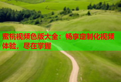 蜜桃视频色版大全：畅享定制化视频体验，尽在掌握