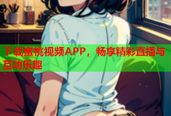 下载蜜桃视频APP，畅享精彩直播与互动乐趣