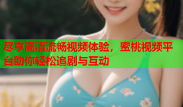 尽享高清流畅视频体验，蜜桃视频平台助你轻松追剧与互动