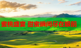 蜜桃盛宴 甜蜜瞬间尽在眼前