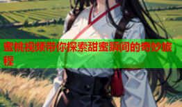 蜜桃视频带你探索甜蜜瞬间的奇妙旅程