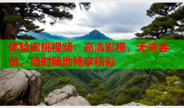 体验蜜桃视频：高清影视，无需会员，随时随地畅享精彩