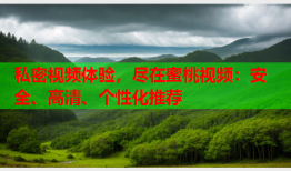 私密视频体验，尽在蜜桃视频：安全、高清、个性化推荐