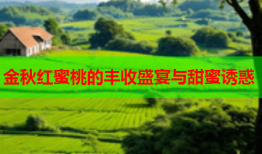 金秋红蜜桃的丰收盛宴与甜蜜诱惑