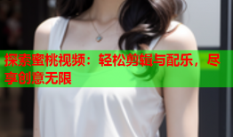探索蜜桃视频：轻松剪辑与配乐，尽享创意无限