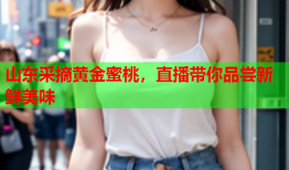 山东采摘黄金蜜桃，直播带你品尝新鲜美味